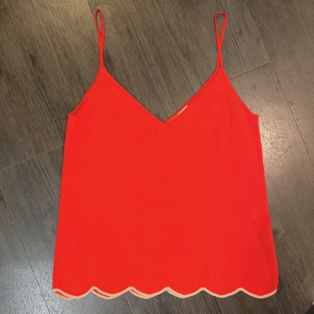 Zara Knit Spaghetti Strap Tank Top